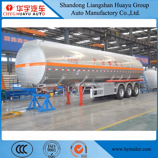 2/3 Axle Stainless Steel/Aluminum Alloy Tank/Tanker Truck Semi Trailer for Oil/Fuel/Diesel/Gasoline/Crude/Water/Milk Transport