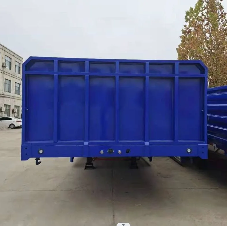 40FT Drop Side Wall Sidewall Board Bulk Fence Stake Van Curtain Box Drop Dump Tipper Transport Flatbed Container Heavy Cargo Truck Semi Trailer for Sale