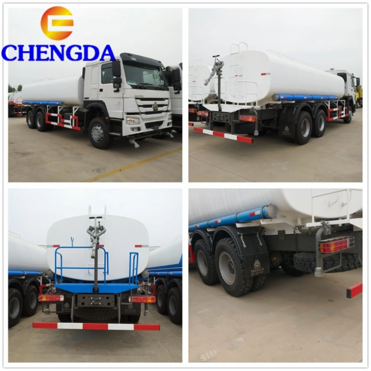 Used New China 6X4 371HP HOWO 30000 Liters Special Water Tank Tanker Truck