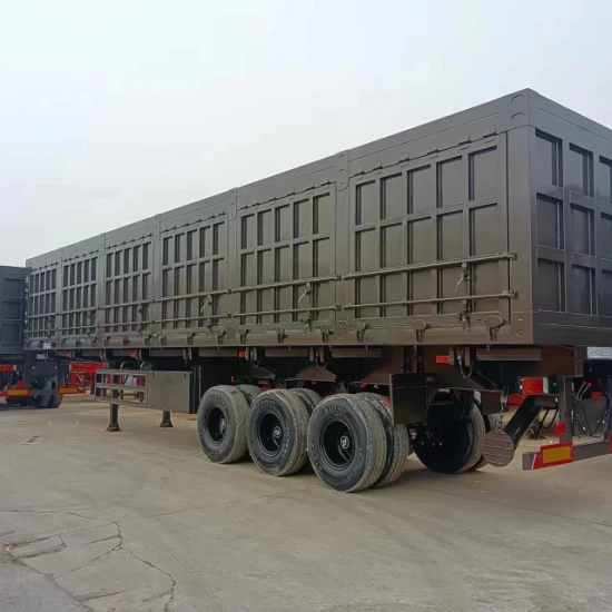 Semi-reboque semi-reboque de plataforma baixa para serviço pesado de carga útil de 80 toneladas com rampa hidráulica