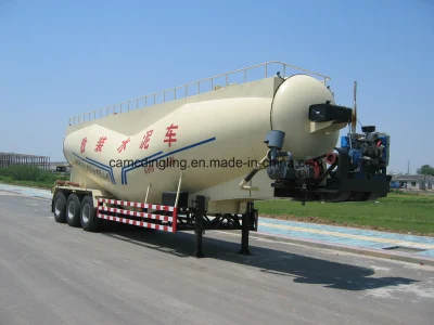 Caminhão-tanque de cimento a granel semi-reboque para transporte de cimento 3 eixos