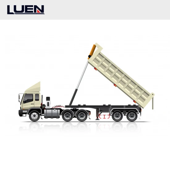 Venda imperdível caminhão basculante basculante de carga de 3 eixos plataforma pesada semi-reboque